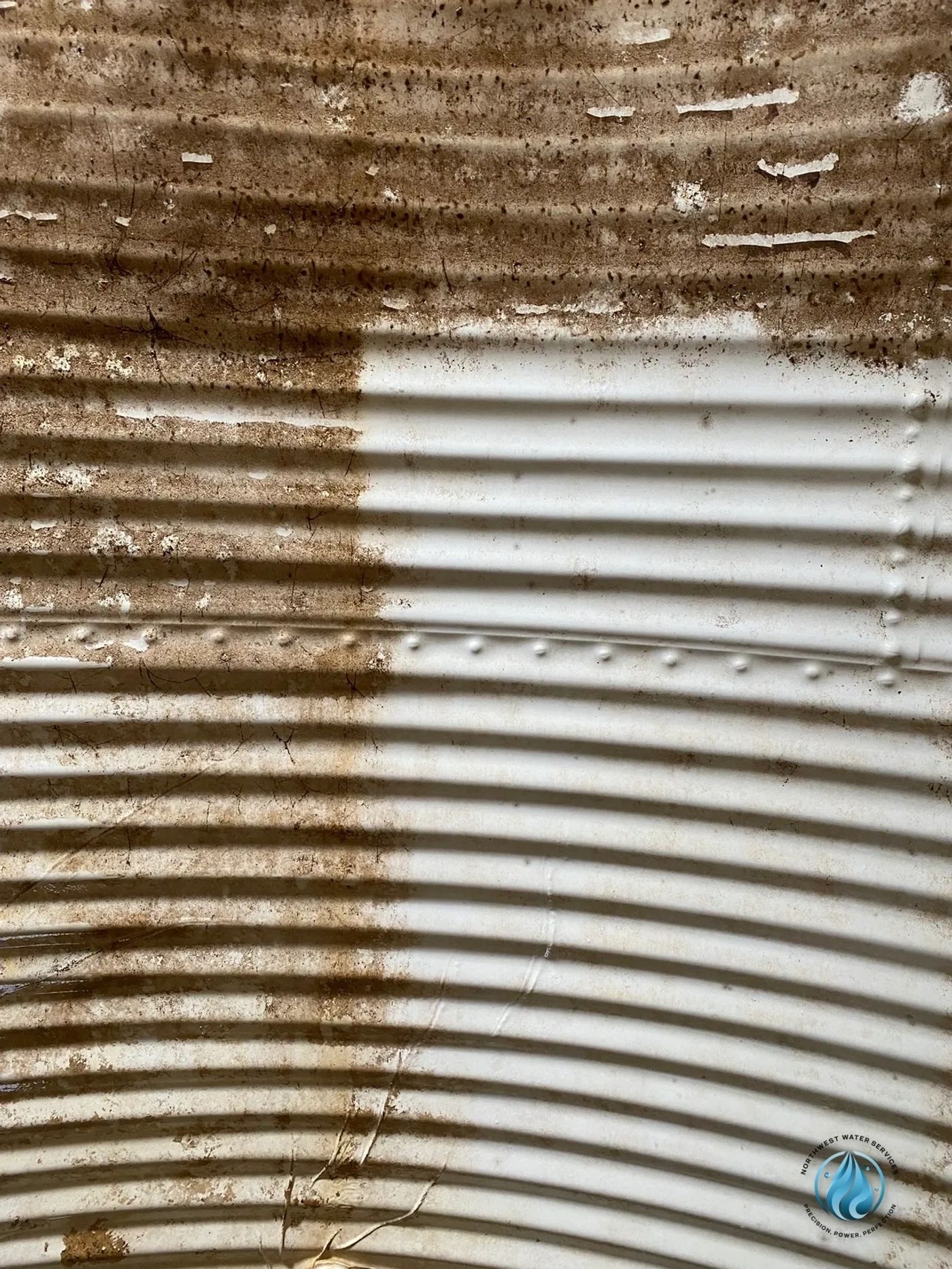 Metal siding before and after